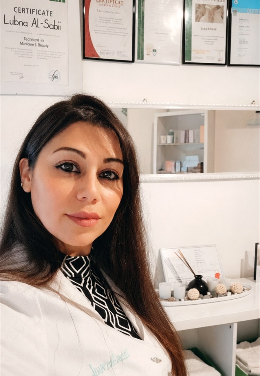 Lubna Al-Sabii in ihrem Studio in Fürth